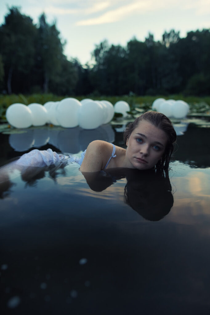 Фотосессия в пруду