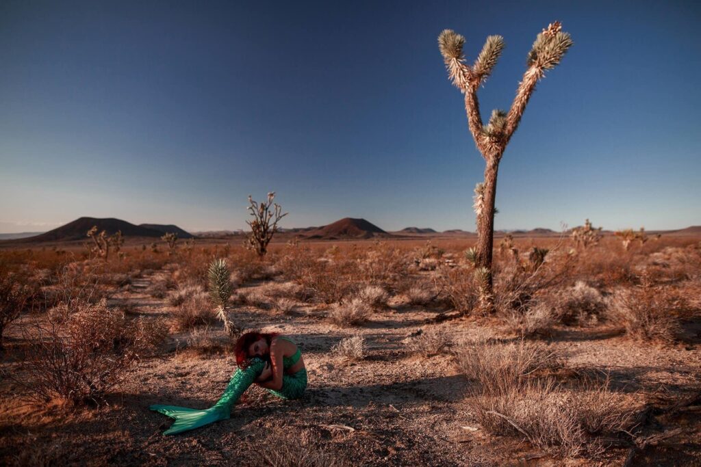 Mermaid Photoshoot LA Mojave Desert California 8
