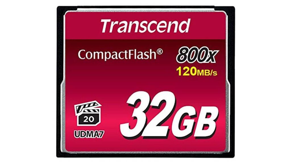 Карта памяти Transcend CompactFlash 32GB 800x 120MB/s UDMA7