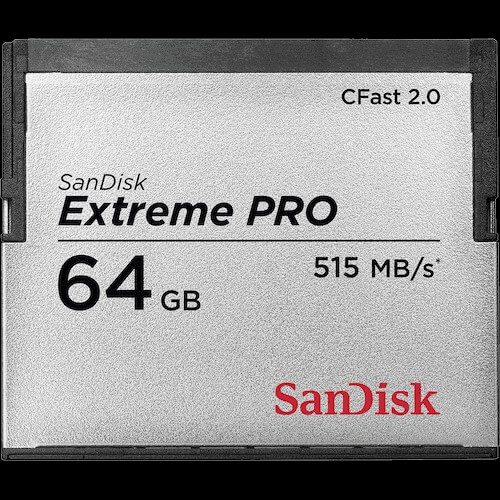 Карта памяти SanDisk Extreme PRO CFast 2.0 64GB, 515 MB/s